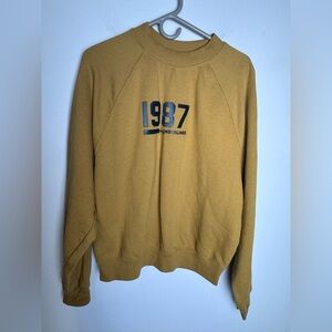 Just Attitude 1987 by Underlined Mens Fleece Y2K Sweatshirt M Raglan Sleeve